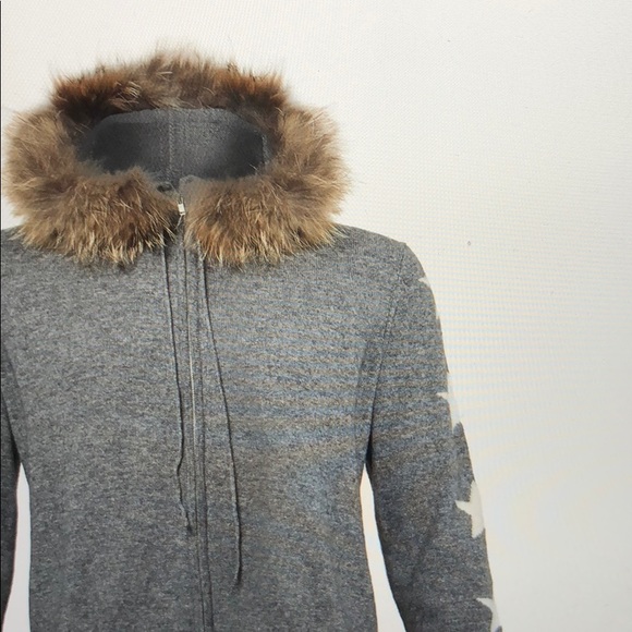 Zip Jacket with fur and stars - Picture 5 of 5